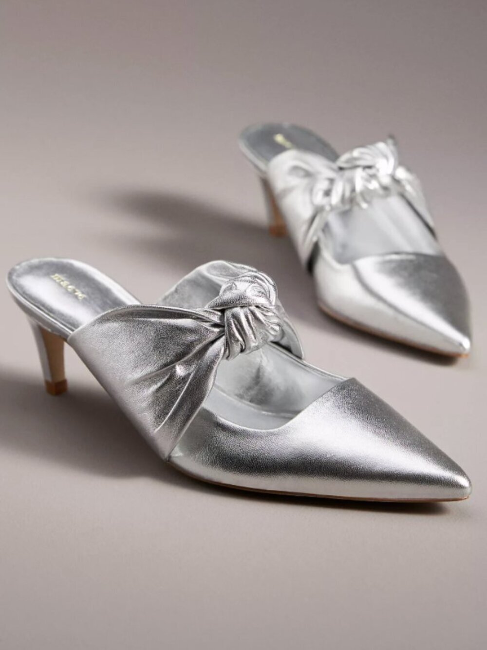 Maeve Knotted Mule Heels